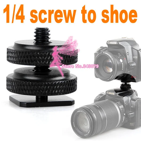 Photo Studio Accessories Cold Foot to 1/4" Screw Adapter for Camera Flash Holder Bracket Hot Shoe Mount
Photo Studio Accessories Cold Foot to 1/4" Screw Adapter for Camera Flash Holder Bracket Hot Shoe Mount