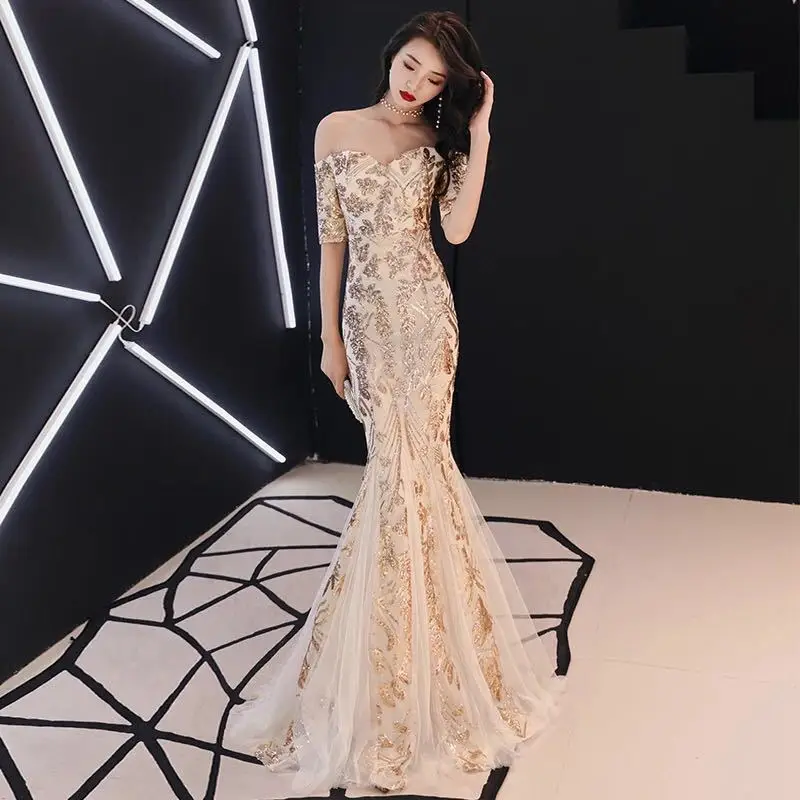 Women Sexy Party Dress Female Sequined Off Shoulder Elegant Bodycon Dresses Summer 2019 Womens Club Wear Long Clothes Vestidos
Women Sexy Party Dress Female Sequined Off Shoulder Elegant Bodycon Dresses Summer 2019 Womens Club Wear Long Clothes Vestidos