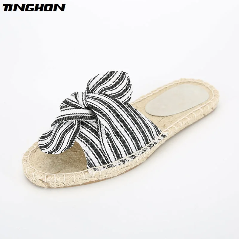 Fashion Ethnic Casual Espadrilles Bow Flat New Women Spring Printed Stripe Slip on Fishermen Hemp Rope Shoes 35-43
Fashion Ethnic Casual Espadrilles Bow Flat New Women Spring Printed Stripe Slip on Fishermen Hemp Rope Shoes 35-43