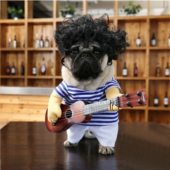 Halloween Costume Funny Guitar Dog Clothes Pet Costume Puppy Coat For Puppy French Bulldog Costume
Halloween Costume Funny Guitar Dog Clothes Pet Costume Puppy Coat For Puppy French Bulldog Costume