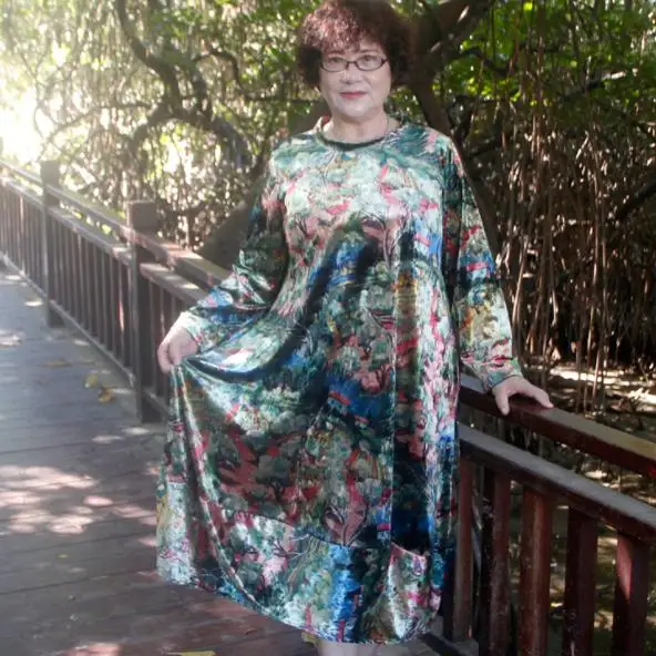 plus size dresses for women 5xl 6XL Warm Velvet Women Vintage Dress Elegant Green Printed Dress Vestidos De Verano DJ542
plus size dresses for women 5xl 6XL Warm Velvet Women Vintage Dress Elegant Green Printed Dress Vestidos De Verano DJ542