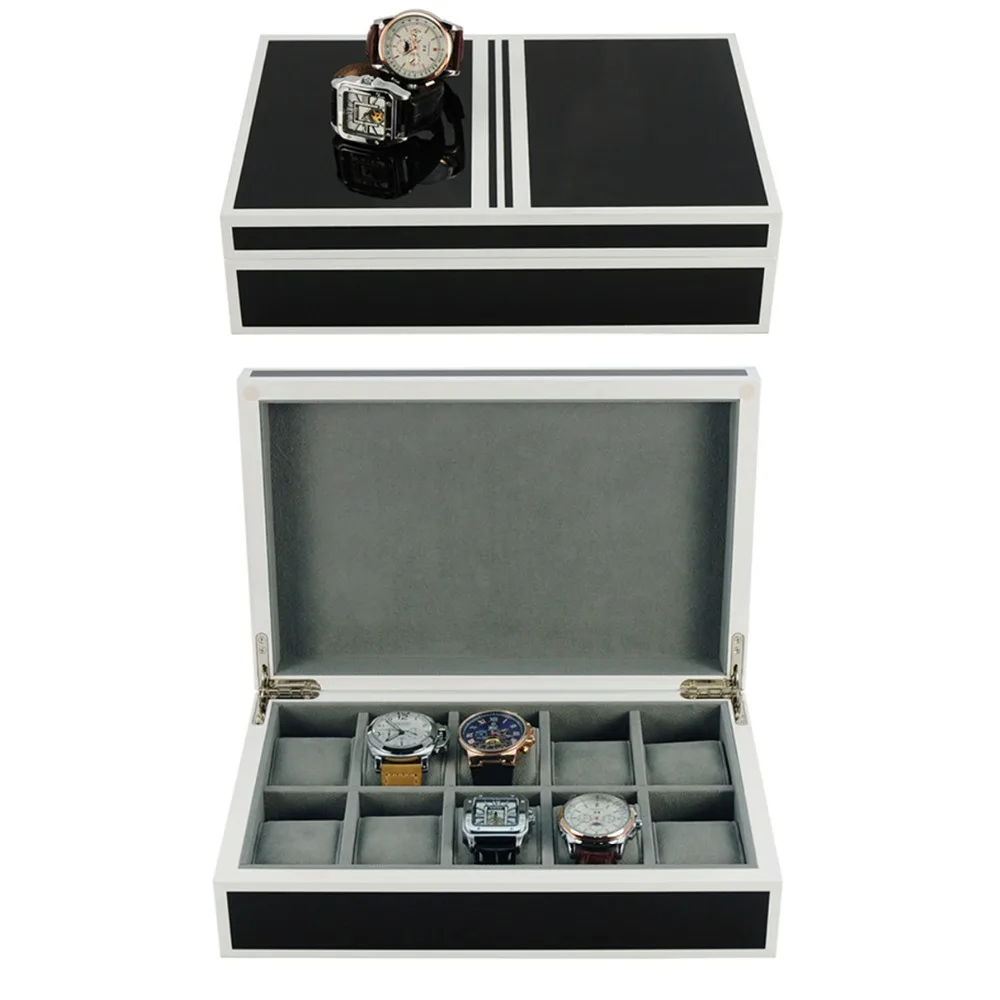 SONNY Collection Classic Wooden Watch Display Box with 10 Slots Watches Storage Large Capacity Organizer Case
SONNY Collection Classic Wooden Watch Display Box with 10 Slots Watches Storage Large Capacity Organizer Case