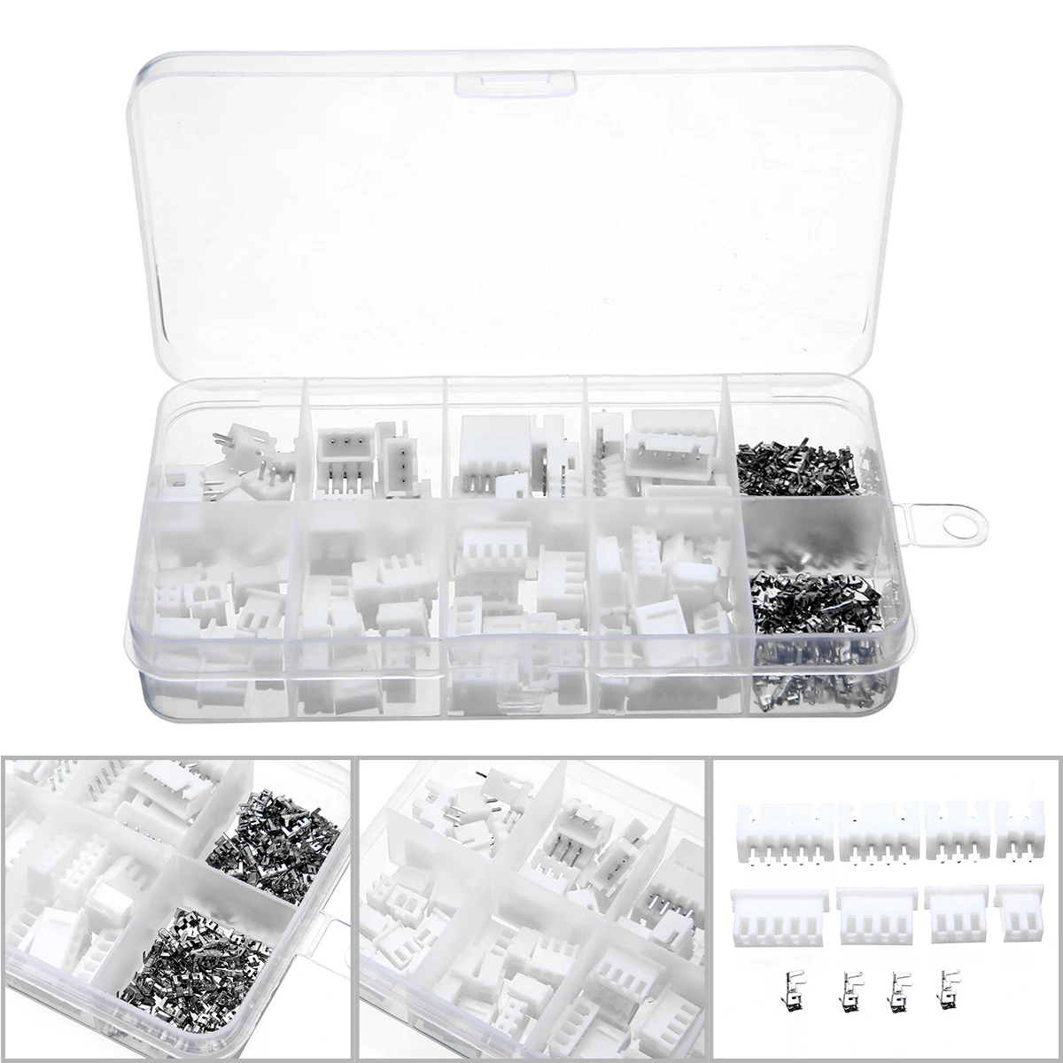 150PCS 2-5Pin JST-2510 2.54mm Wire Male/Female Housing Connectors Set White Bare Terminals Assortment Kit
150PCS 2-5Pin JST-2510 2.54mm Wire Male/Female Housing Connectors Set White Bare Terminals Assortment Kit