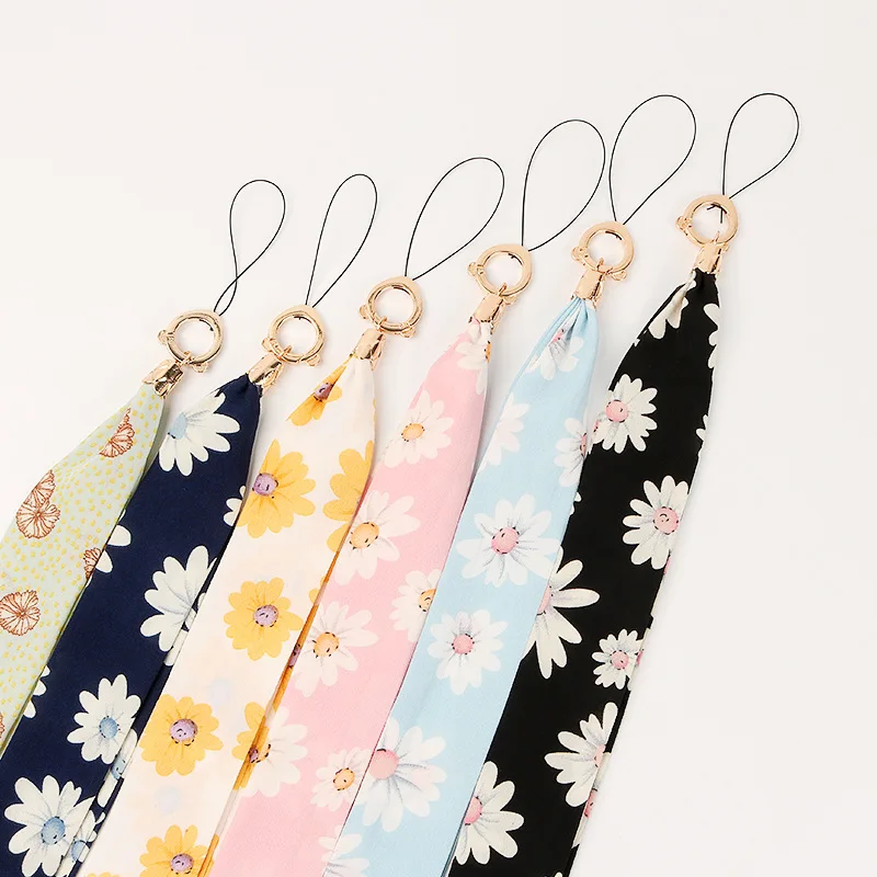 New Flower Neck Strap Lanyard for Phones Silk Scarf Ribbon Hanging Long Wide Anti-fall Lanyard ID Badge Holder with ring charms
New Flower Neck Strap Lanyard for Phones Silk Scarf Ribbon Hanging Long Wide Anti-fall Lanyard ID Badge Holder with ring charms