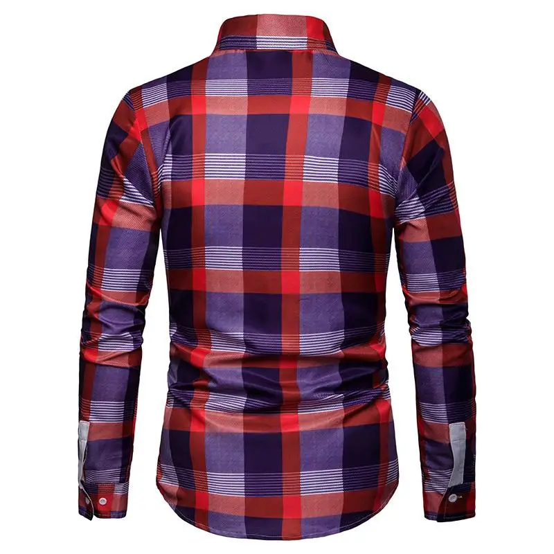 Lattice Mens Dress Shirts Summer Check Men Shirt Long-sleeved Blouse Men Red Orange
Lattice Mens Dress Shirts Summer Check Men Shirt Long-sleeved Blouse Men Red Orange