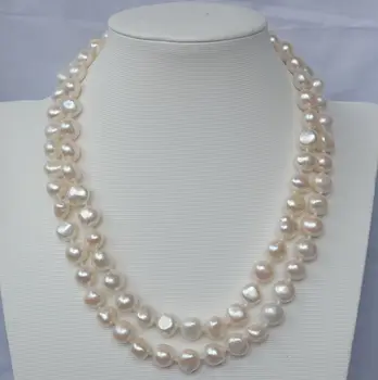 AA 10-11MM White Baroque Pearls necklace >Dongguan girl Store free shipping 
AA 10-11MM White Baroque Pearls necklace >Dongguan girl Store free shipping