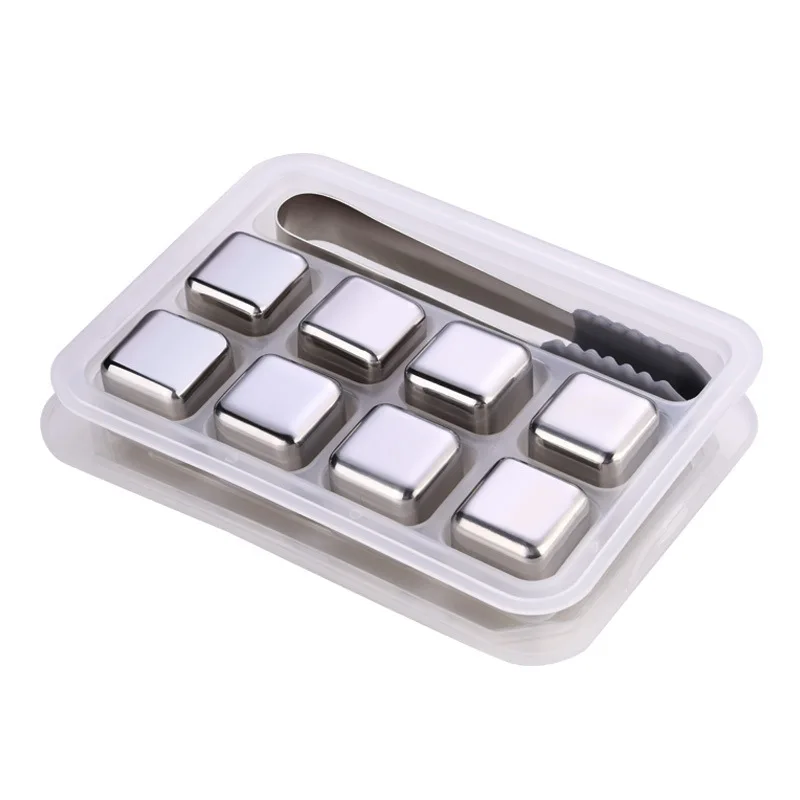 Stainless steel fidget ice cubes 304 metal quick-frozen tartar ice granulator wine beer cooler chiller whiskey stones
Stainless steel fidget ice cubes 304 metal quick-frozen tartar ice granulator wine beer cooler chiller whiskey stones