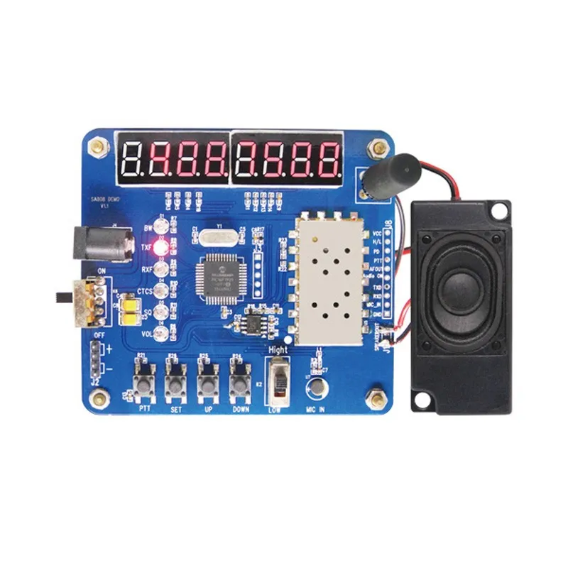 2pcs NiceRF VHF LCD Display Testing Demo Board for SA868 Walkie Talkie Transceiver Module with SA868+ Speaker+Antenna
2pcs NiceRF VHF LCD Display Testing Demo Board for SA868 Walkie Talkie Transceiver Module with SA868+ Speaker+Antenna