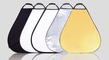 Photo Studio 32 inch 80cm 5-in-1 Translucent/Gold/Silver/White/Black Triangular Collapsible Reflector with Carrying Case
Photo Studio 32 inch 80cm 5-in-1 Translucent/Gold/Silver/White/Black Triangular Collapsible Reflector with Carrying Case