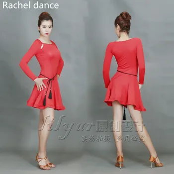 2018 New Arrival Latin Dance Dress Women Long Sleeves Round Neck Salsa Tango Rumba Flamengo Latin Dance Competition Costumes
2018 New Arrival Latin Dance Dress Women Long Sleeves Round Neck Salsa Tango Rumba Flamengo Latin Dance Competition Costumes