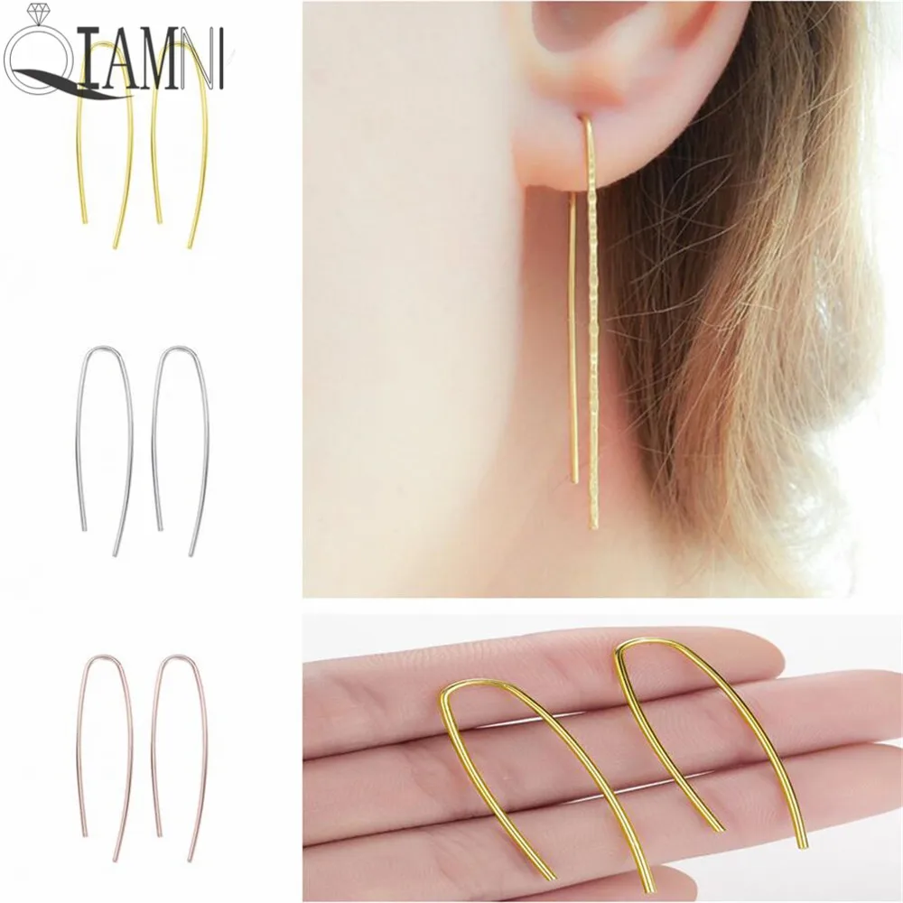 QIAMNI Trendy Copper Line Bar Geometric Thread Hoops Dangle Long Piercing Earrings for Women Girl Party Gift Fantaisie Brincos
QIAMNI Trendy Copper Line Bar Geometric Thread Hoops Dangle Long Piercing Earrings for Women Girl Party Gift Fantaisie Brincos