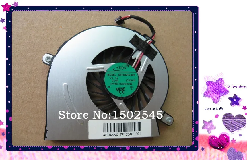 Free shipping genuine Original laptop CPU Cooling Fan For HP ProBook 5220 5220M AB7405HX-JEB CWSX1 0.50A
Free shipping genuine Original laptop CPU Cooling Fan For HP ProBook 5220 5220M AB7405HX-JEB CWSX1 0.50A