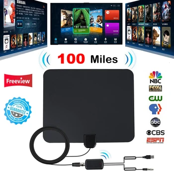 Indoor Digital TV Antenna Signal Amplifier Booster 100m TV Radius Antena TV Surf Antennas HDTV Freeview TDT Cable
Indoor Digital TV Antenna Signal Amplifier Booster 100m TV Radius Antena TV Surf Antennas HDTV Freeview TDT Cable