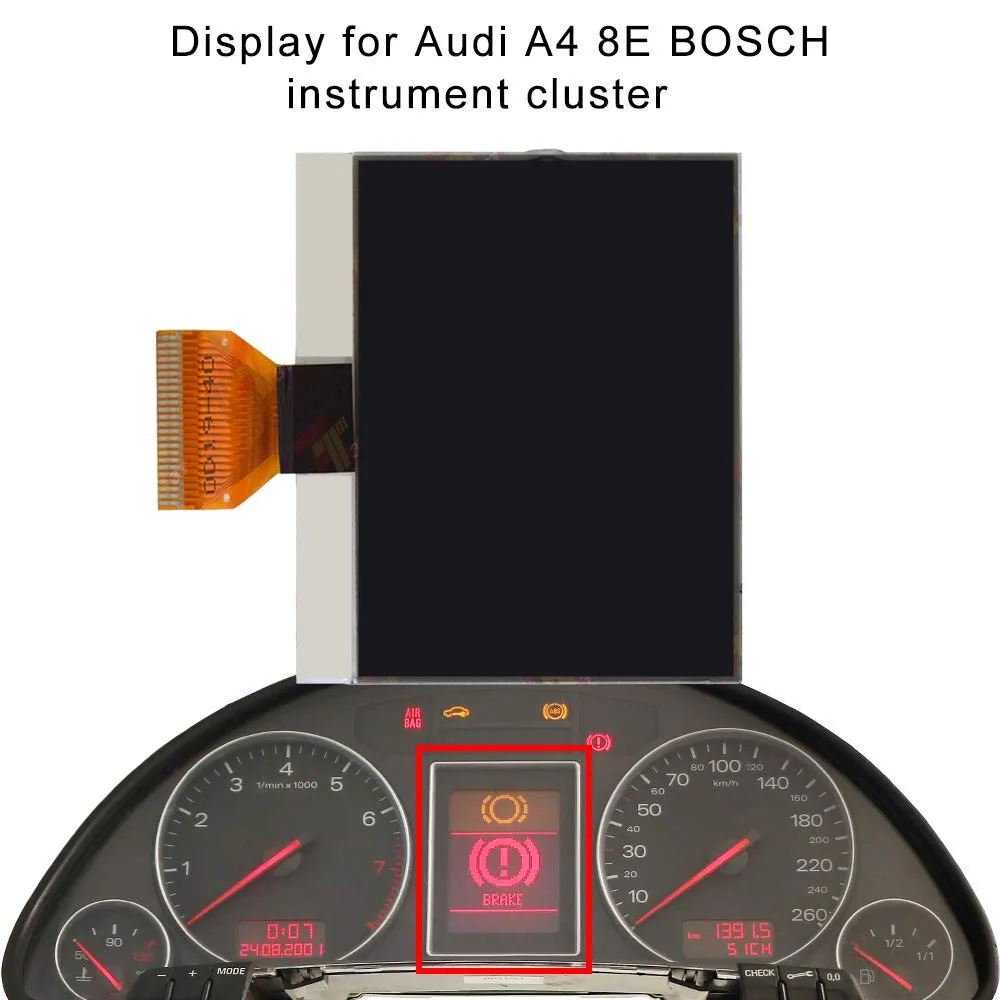 24Pins LCD Glass For Audi A4 S4 B6 B7 VDO LCD Display Instrument Dash Cluster Pixels Repairing 2002-2008
24Pins LCD Glass For Audi A4 S4 B6 B7 VDO LCD Display Instrument Dash Cluster Pixels Repairing 2002-2008