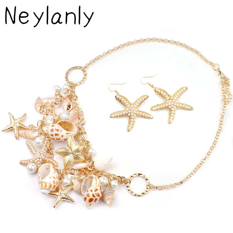 Bohemian Shell Jewelry Sets For Women Vintage Starfish Maxi Necklace Bib Choker Statement Necklaces Earrings Pendants Bracelets
Bohemian Shell Jewelry Sets For Women Vintage Starfish Maxi Necklace Bib Choker Statement Necklaces Earrings Pendants Bracelets