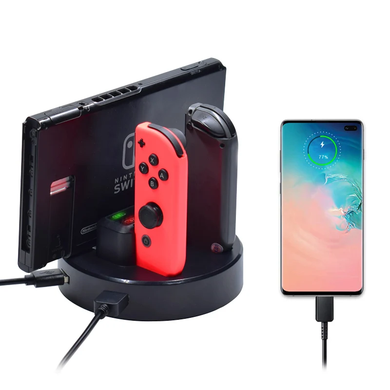 Charging Dock For Nintend Switch Controller LED Charger For Nintendo Switch Gamepad Charge Stand For Joy-con&Pro NS Switch 4 +1
Charging Dock For Nintend Switch Controller LED Charger For Nintendo Switch Gamepad Charge Stand For Joy-con&Pro NS Switch 4 +1