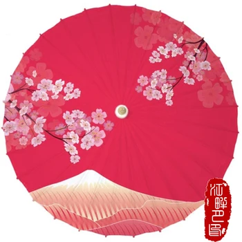 Hot Color Series Red Bottom Oil Paper Umbrella Pink Cherry Blossom Paper Parasol White High Mountain Scenery Paper Umbrella
Hot Color Series Red Bottom Oil Paper Umbrella Pink Cherry Blossom Paper Parasol White High Mountain Scenery Paper Umbrella