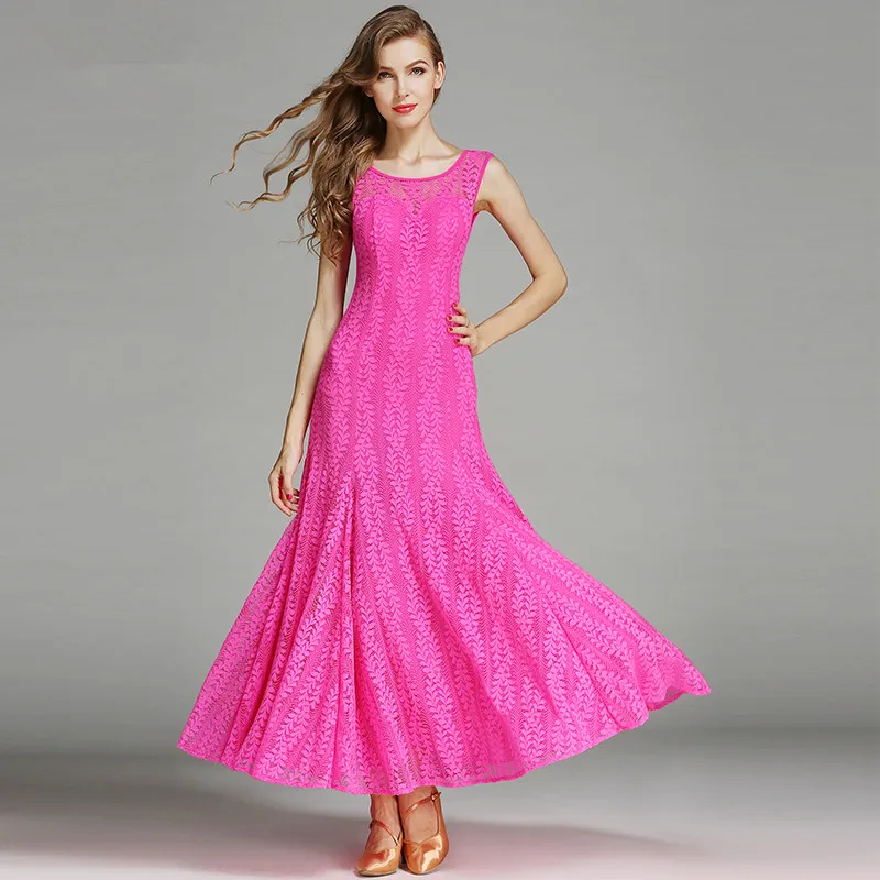 Blue/Rose red/Green Sleeveless Lace Modern Dance Long Dress Women Standard Ballroom/Tango/Waltz/Social Stage Performance Costume
Blue/Rose red/Green Sleeveless Lace Modern Dance Long Dress Women Standard Ballroom/Tango/Waltz/Social Stage Performance Costume
