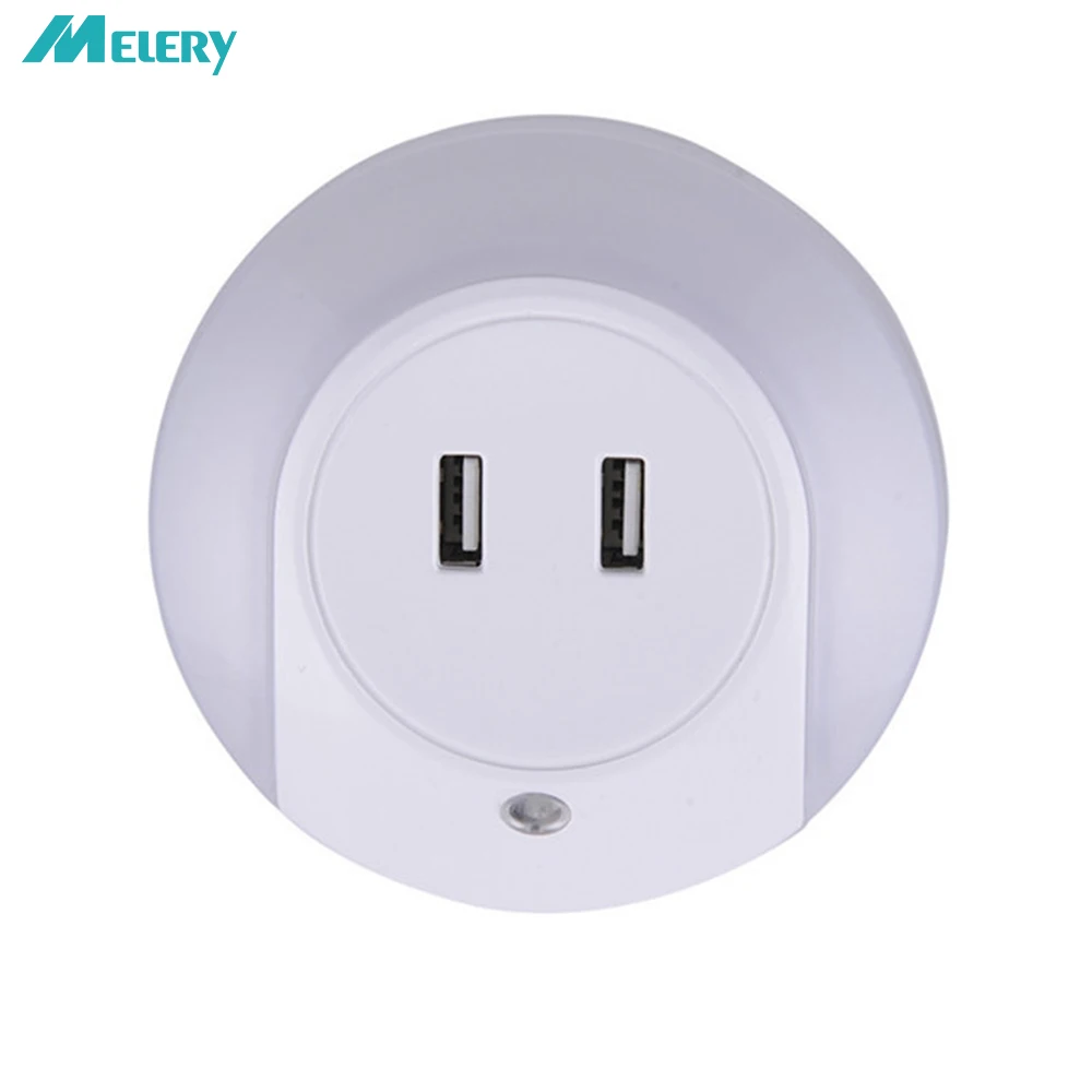 LED Night Light with 2 USB Port 5V USB Charger Adapter Plug-in Wall Lamp EU/US Plug Socket Lamp Night Lights for Bedroom,Toilet
LED Night Light with 2 USB Port 5V USB Charger Adapter Plug-in Wall Lamp EU/US Plug Socket Lamp Night Lights for Bedroom,Toilet