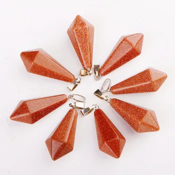 Wholesale 25pcs Lot Charms Hexagonal Pendants Crystal Opal Stone Six-sided Pyramid Charms For Jewelry Making
Wholesale 25pcs Lot Charms Hexagonal Pendants Crystal Opal Stone Six-sided Pyramid Charms For Jewelry Making