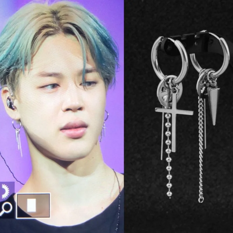 1pair Punk Style Tassel Earrings For Men Women Korea JIMIN Peace Stud Earrings Statement Jewelry Exquisite Gift Wholesale
1pair Punk Style Tassel Earrings For Men Women Korea JIMIN Peace Stud Earrings Statement Jewelry Exquisite Gift Wholesale