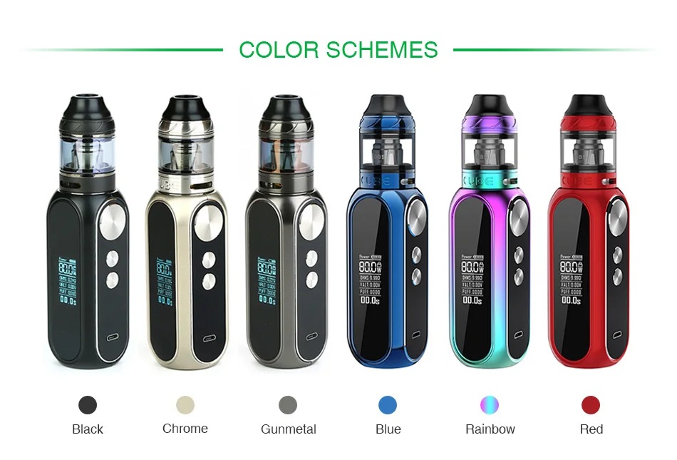 Original OBS Cube VW Kit with 3000mAh OBS Cube MOD 80W Max Output & 2ml/4ml OBS Cube Tank E-cig Vape Kit Vs IStick Pico/ Drag 2