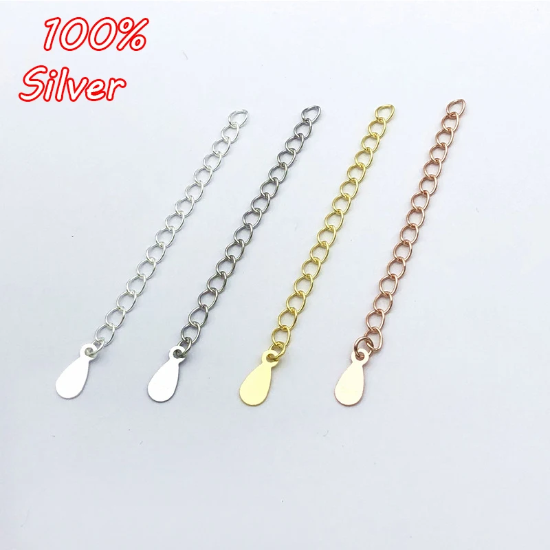 2pcs 925 Sterling Silver 50mm Extended Extension Tail Chain Clasps Connector For DIY Jewelry Making Findings Bracelet Necklace
2pcs 925 Sterling Silver 50mm Extended Extension Tail Chain Clasps Connector For DIY Jewelry Making Findings Bracelet Necklace