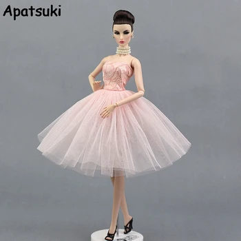 Pink Ballet Short Dress For Barbie Doll One Piece Evening Dresses Vestido Clothes For Barbie Dollhouse 1/6 Dollhouse Accessories
Pink Ballet Short Dress For Barbie Doll One Piece Evening Dresses Vestido Clothes For Barbie Dollhouse 1/6 Dollhouse Accessories