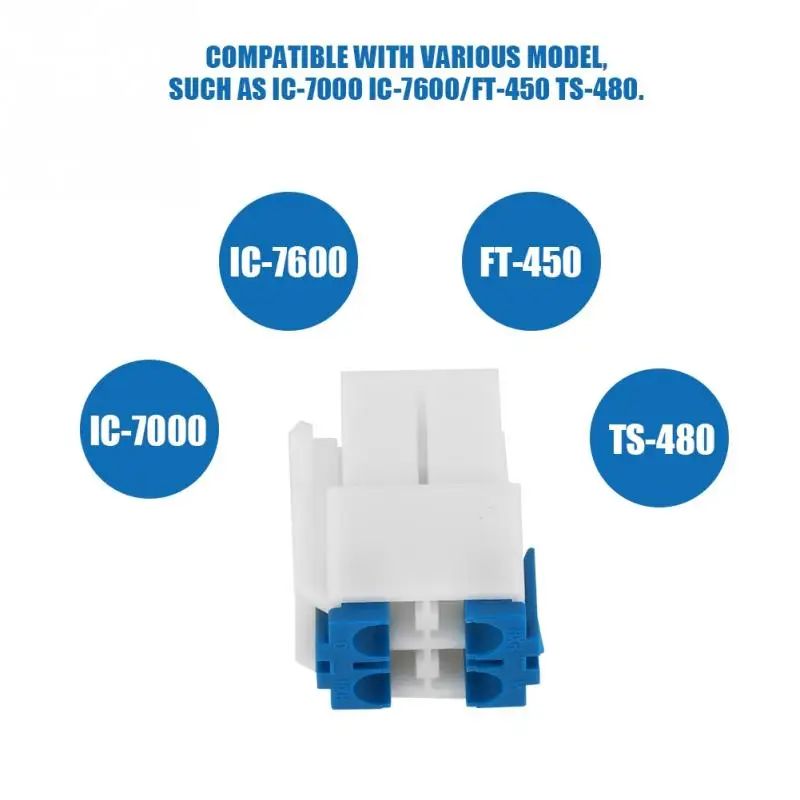 5pcs 4Pin Short Wave Radio Power Socket Cable Connector For ICOM IC-7000, IC-7600, YAESU FT-450, KENWOOD TS-480 etc
5pcs 4Pin Short Wave Radio Power Socket Cable Connector For ICOM IC-7000, IC-7600, YAESU FT-450, KENWOOD TS-480 etc