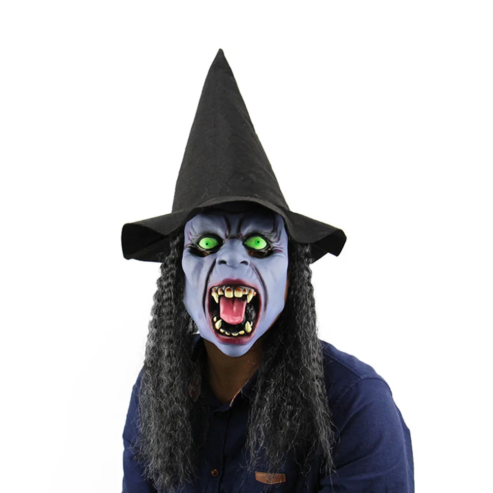 Full Head Fangs Witch Mask Latex Horrible Ghost Masks Masquerade Halloween Party Haunted House Cosplay Costume Props WXV Sale
Full Head Fangs Witch Mask Latex Horrible Ghost Masks Masquerade Halloween Party Haunted House Cosplay Costume Props WXV Sale