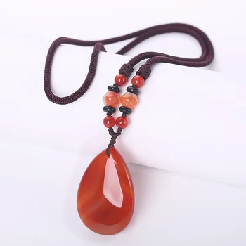 Water Drop Necklace Pendant Natural Red Agate Quartz Stone Crystal Fluorite Quartz Healing Stone Pendant Necklace Reiki Jewelry 
Water Drop Necklace Pendant Natural Red Agate Quartz Stone Crystal Fluorite Quartz Healing Stone Pendant Necklace Reiki Jewelry