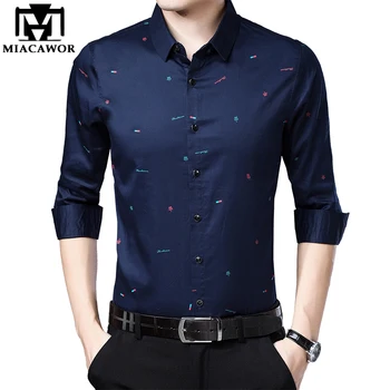 MIACAWOR New Original Men Shirts Print Casual Shirts Slim Fit Camiseta Hombre Long Sleeve Camisa Social Masculina C470
MIACAWOR New Original Men Shirts Print Casual Shirts Slim Fit Camiseta Hombre Long Sleeve Camisa Social Masculina C470