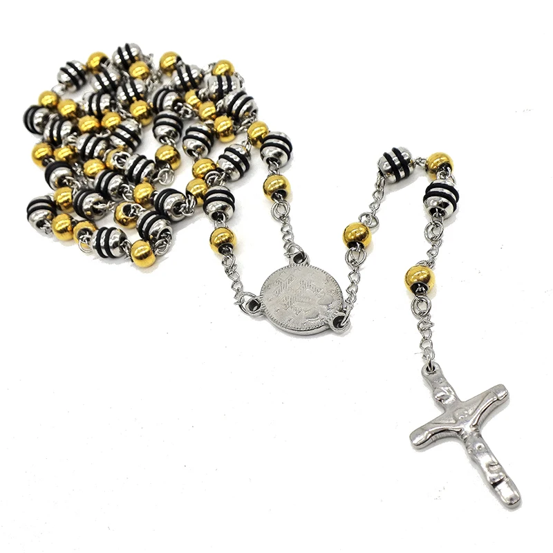 AMUMIU Stainless steel Jesus Christ Crucifix Cross Rosary Pendant Long Necklace Vintage for Men & Women Religious Jewelry HZN197
AMUMIU Stainless steel Jesus Christ Crucifix Cross Rosary Pendant Long Necklace Vintage for Men & Women Religious Jewelry HZN197