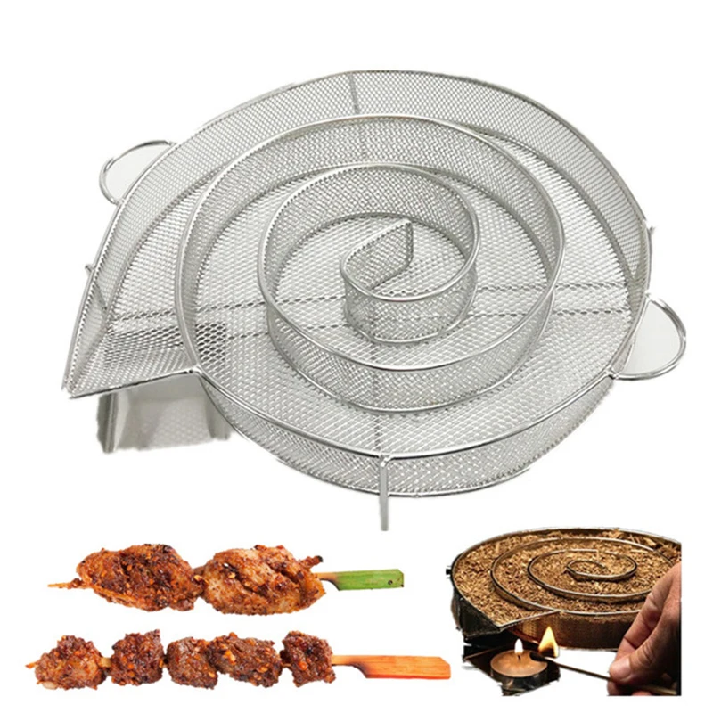 Cold Smoke Generator For BBQ Grill Smoking Salmon Bacon Meat Fish Burn Smoker Tools Cooking Stainless Barbecue Tools1
Cold Smoke Generator For BBQ Grill Smoking Salmon Bacon Meat Fish Burn Smoker Tools Cooking Stainless Barbecue Tools1
