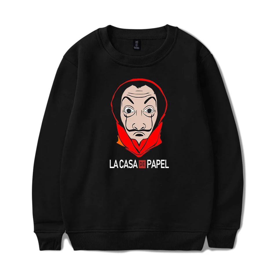 Leisure HIP HOP Money Heist La Casa de Papel House of Paper 2D print O-neck Sweatshirt Harajuku Round Collar Unisex Men/Women
Leisure HIP HOP Money Heist La Casa de Papel House of Paper 2D print O-neck Sweatshirt Harajuku Round Collar Unisex Men/Women
