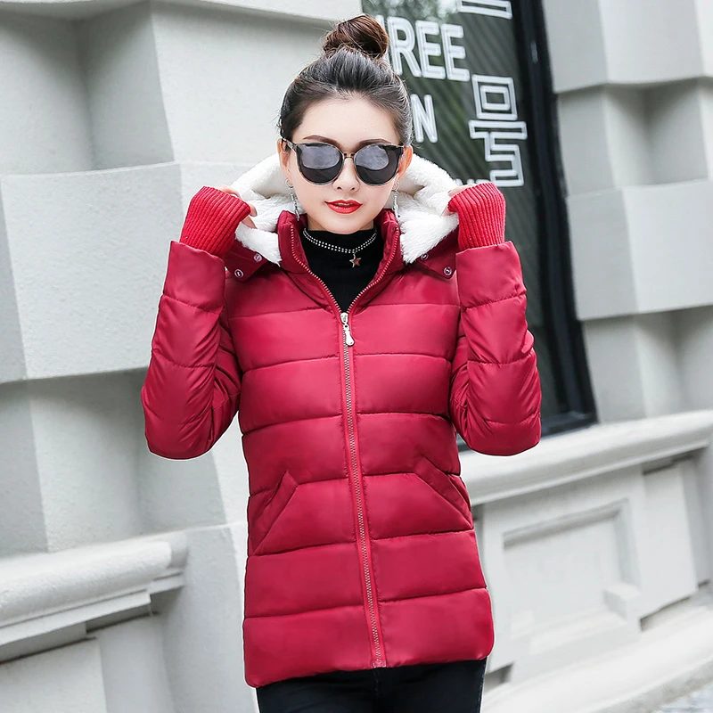 Winter Jacket For Women 2018 Wool Hat Female Parkas Woman Winter Coat Hooded Jackets Short Female Slim Cotton Padded Basic Tops
Winter Jacket For Women 2018 Wool Hat Female Parkas Woman Winter Coat Hooded Jackets Short Female Slim Cotton Padded Basic Tops