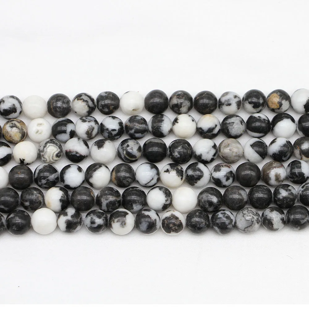 1strand/lot Natural Stone Black White Zebra Jaspers Bead Round Gem Loose Spacer Beads For Jewelry Making Findings DIY Bracelet
1strand/lot Natural Stone Black White Zebra Jaspers Bead Round Gem Loose Spacer Beads For Jewelry Making Findings DIY Bracelet