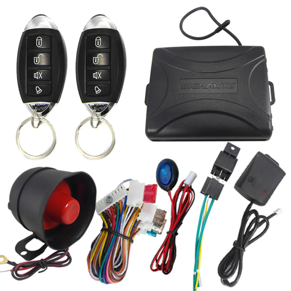 Auto Remote Central Kit Door Locking Keyless Unlock Entry System With One way car alarm system with siren for 12V DC Vehicle
Auto Remote Central Kit Door Locking Keyless Unlock Entry System With One way car alarm system with siren for 12V DC Vehicle