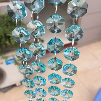 Crystal AAA Sale light Aqua 10M Silver Ring Crystal Garland Chain Glass Octagon Beads Strands For Chandelier Wedding Decoration
Crystal AAA Sale light Aqua 10M Silver Ring Crystal Garland Chain Glass Octagon Beads Strands For Chandelier Wedding Decoration