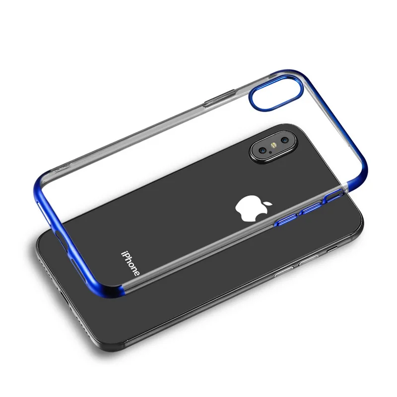 Luxury plating Soft Silicone TPU Case For Iphone 6 6s 7 8 Plus Crystal Transparent Case For Apple Iphone X Phone back cover
Luxury plating Soft Silicone TPU Case For Iphone 6 6s 7 8 Plus Crystal Transparent Case For Apple Iphone X Phone back cover