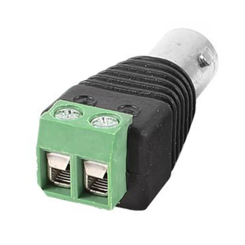 ABHU-10pc винтовой коаксиальный зажим Cat5 Женский BNC Видео балун разъем | Электроника