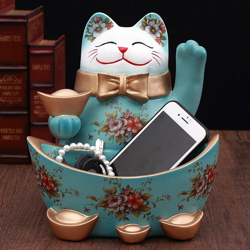 Fortune cat Decoration Crafts Europe Resin Creativity Animal Home decoration Desktop Key Jewelry Storage box Home decor
Fortune cat Decoration Crafts Europe Resin Creativity Animal Home decoration Desktop Key Jewelry Storage box Home decor