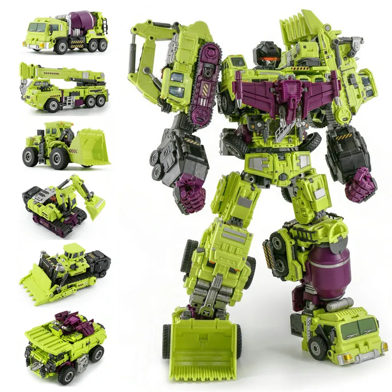 JINBAO 6 IN 1 KO GT Devastator Transformation Toys Cool Action Figure Model Truck Excavator Crane Robot Car Older kids boy toys
JINBAO 6 IN 1 KO GT Devastator Transformation Toys Cool Action Figure Model Truck Excavator Crane Robot Car Older kids boy toys