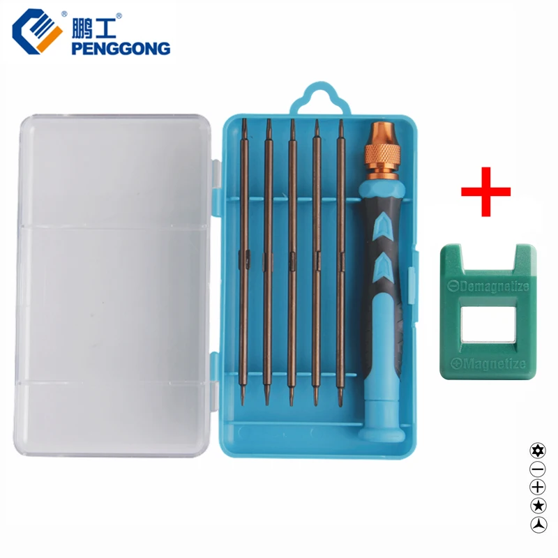 PENGGONG 6PCS Srewdriver Bit Set Mini Double Head Torx Cross Multifunction Precision Screwdriver Hand Tools
PENGGONG 6PCS Srewdriver Bit Set Mini Double Head Torx Cross Multifunction Precision Screwdriver Hand Tools