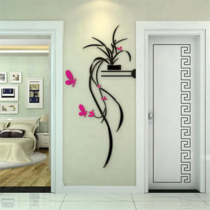 KEDODE Creative 3D acrylic crystal solid wall sticker butterfly wall painting background decoration
KEDODE Creative 3D acrylic crystal solid wall sticker butterfly wall painting background decoration