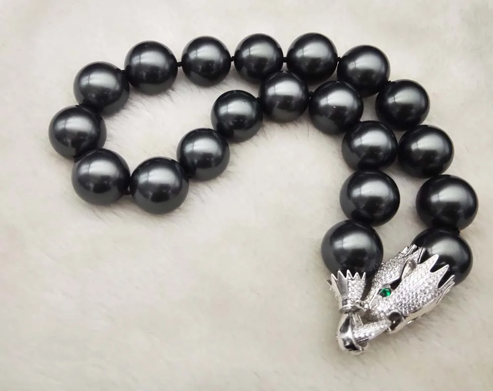20mm black shell round and leopard clasp necklace FPPJ big size nature wholesale beads
20mm black shell round and leopard clasp necklace FPPJ big size nature wholesale beads