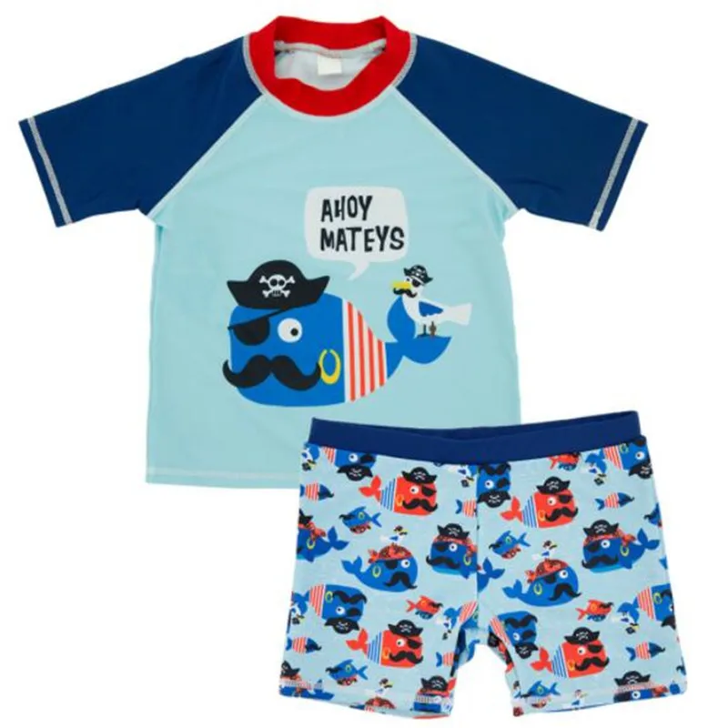 Funfeliz Boys Swimwear Two Pieces Children Surf Swimsuit Baby Boy Swimming Trunks Short Sleeve Kids Cartoon Swimwear 1-6 Years
Funfeliz Boys Swimwear Two Pieces Children Surf Swimsuit Baby Boy Swimming Trunks Short Sleeve Kids Cartoon Swimwear 1-6 Years