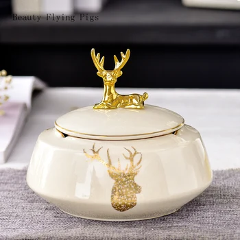Direct sales living room coffee table ashtray personality household with cover anti-flying gray fashion light luxury ceramic
Direct sales living room coffee table ashtray personality household with cover anti-flying gray fashion light luxury ceramic
