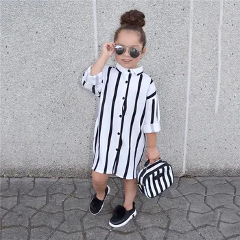High Street 1-6year Baby Girls Striped Shirt Dresses Long Sleeve Straight Loose Knee Dress Toddlers Child Kids Vestidos Clothes
High Street 1-6year Baby Girls Striped Shirt Dresses Long Sleeve Straight Loose Knee Dress Toddlers Child Kids Vestidos Clothes