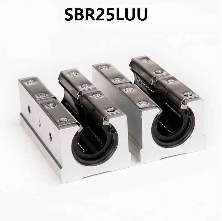

30pcs/lot SBR25LUU/SME25LUU Open Type Linear Ball Motion Bearing Sliding Block for SBR25 25mm linear guide rail CNC router